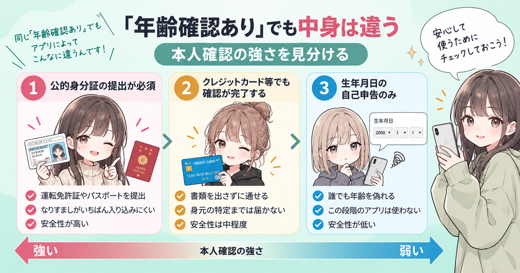 パパ活アプリの年齢確認